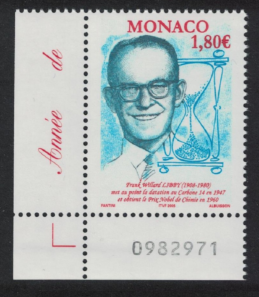 Monaco Frank Willard Nobel Prize Winner Corner Number 2004 MNH SG#2692 MI#2735