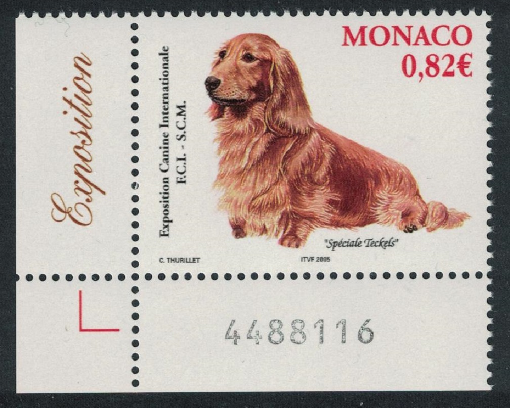 Monaco Dachshund International Dog Show Monte Carlo Corner Number 2005 MNH SG#2698