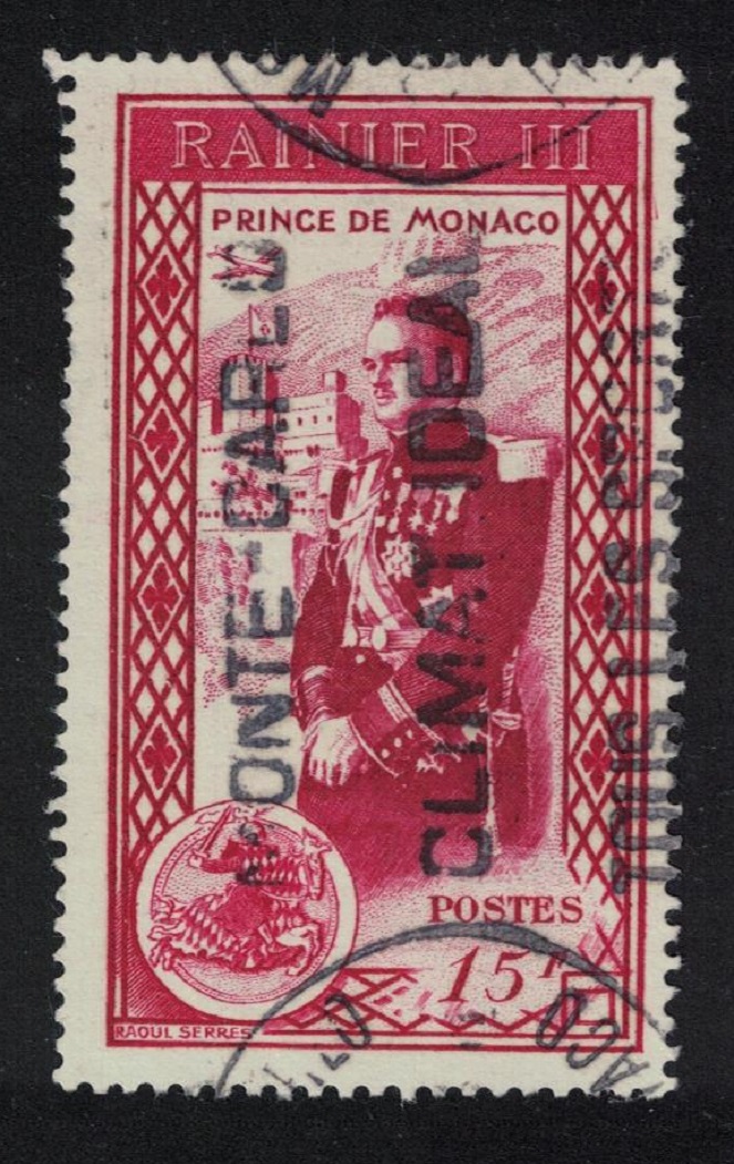 Monaco Accession of Prince Rainier III 15f 1950 Canc SG#421 Sc#251