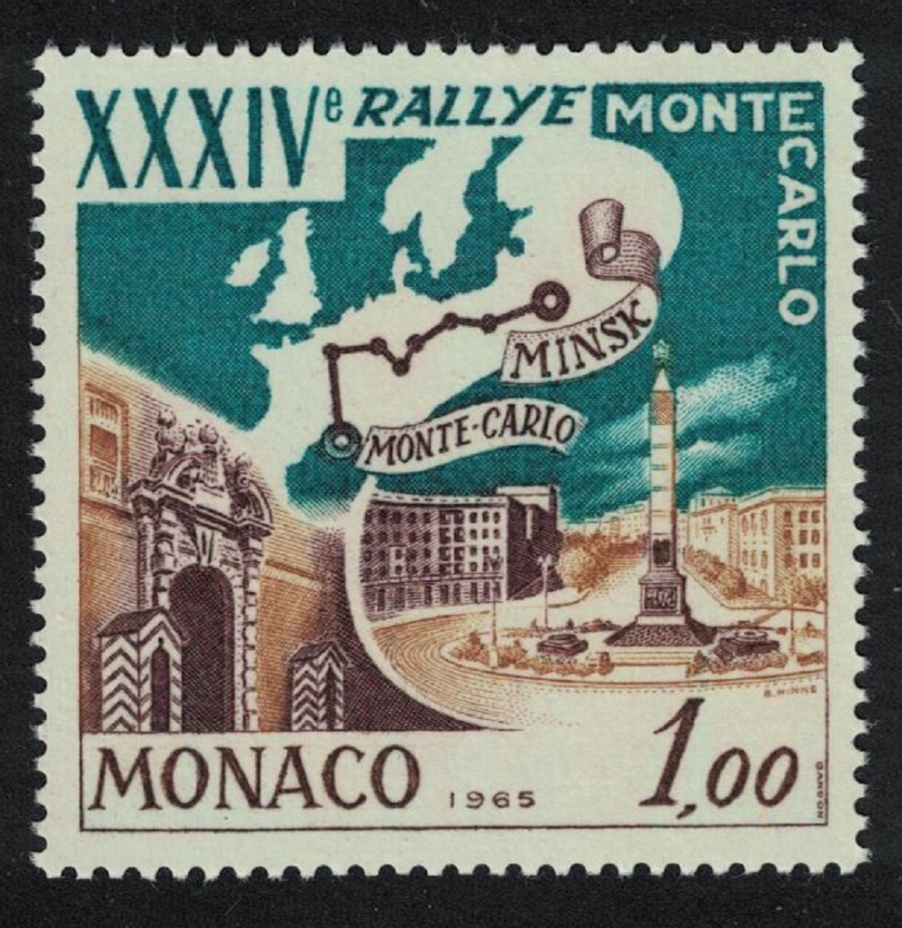 Monaco 34th Monte Carlo - Minsk Rally 1964 MNH SG#817 MI#793 Sc#600