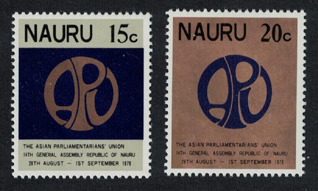 Nauru Asian Parliamentarians&#39; Union 2v Def 1978 Def SG#191-192