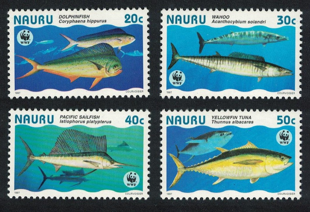 Nauru WWF Giant Fish 4v 1997 MNH SG#458-461 MI#437-440 Sc#443 a-d