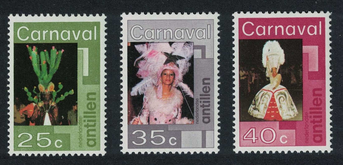 Netherlands Antilles Carnival 3v 1977 MNH SG#628-630