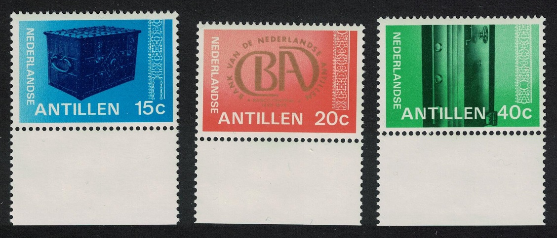 Netherlands Antilles 150th Anniversary of Netherlands Antilles&#39; Bank 3v 1978 MNH SG#657-659