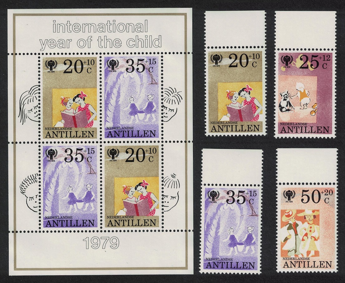 Netherlands Antilles International Year of the Child 4v+MS 1979 MNH SG#705-MS709