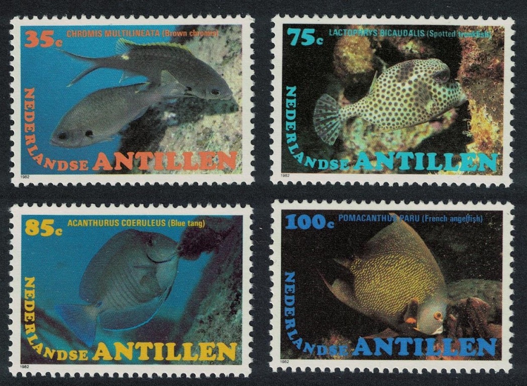 Netherlands Antilles Fish 4v 1982 MNH SG#789-792 MI#477-480