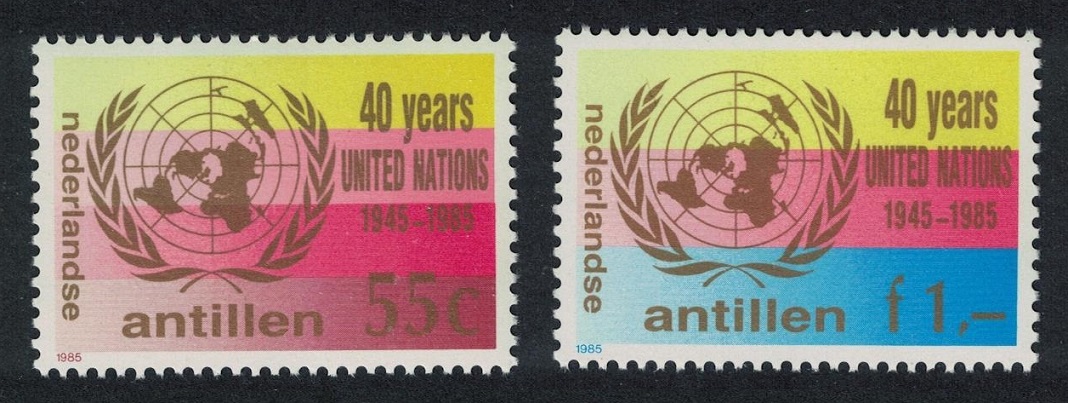 Netherlands Antilles 40th Anniversary of UNO 2v 1985 MNH SG#888-889