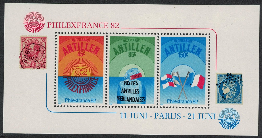 Netherlands Antilles Philexfrance 82 Stamp Exhibition Paris MS 1982 MNH SG#MS788