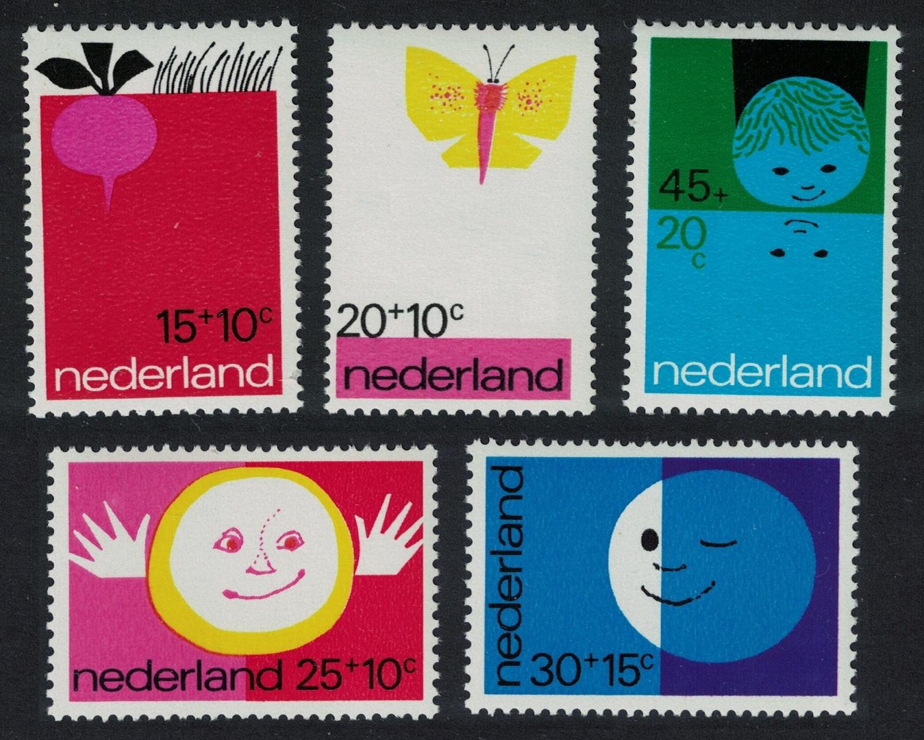 Netherlands Child Welfare 5v 1971 MNH SG#1137-1141