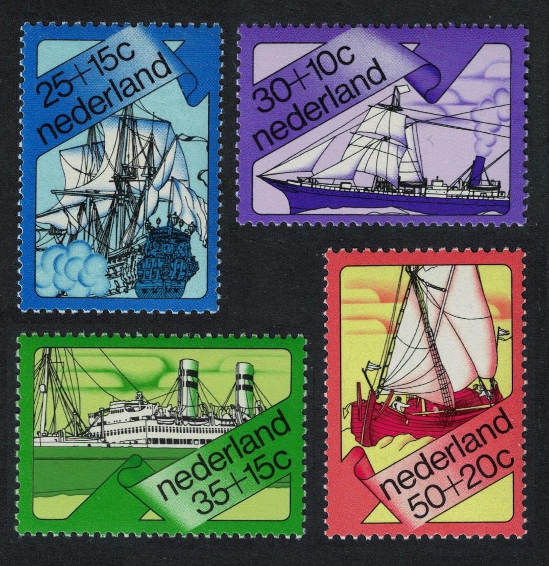 Netherlands Dutch Ships 4v 1973 MNH SG#1167-1170