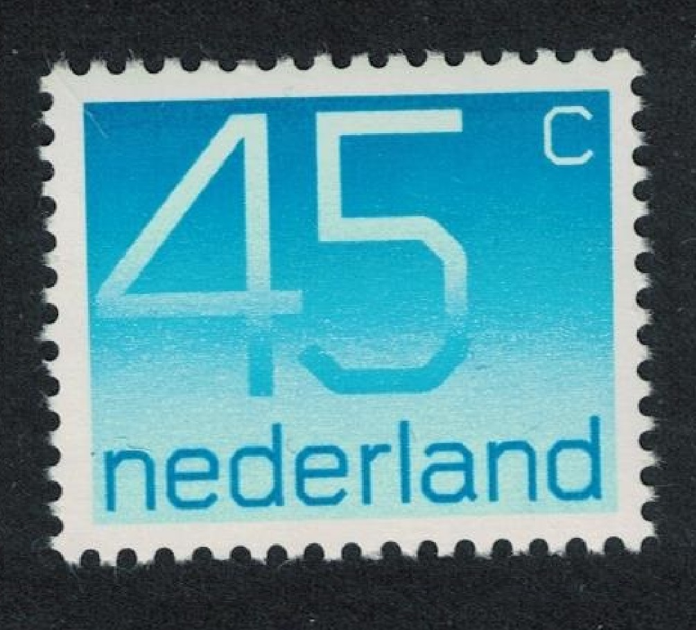 Netherlands Numeral Definitive 45c Ordinary gum 1976 MNH SG#1230