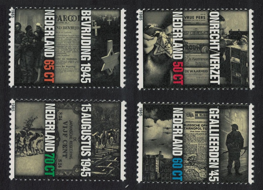 Netherlands 40th Anniversary of Liberation 4v 1985 MNH SG#1461-1464 MI#1270-1273 Sc#665-668