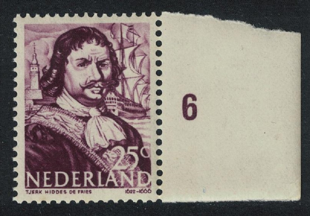 Netherlands Tjerk Hiddes de Fries Dutch Naval Hero 1943 MNH SG#585