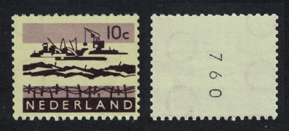 Netherlands Delta Excavation Works Control Number 1963 MNH SG#938 MI#800YxA