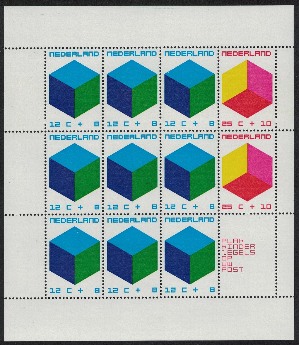 Netherlands The Child and the Cube MS 1970 MNH SG#MS1124