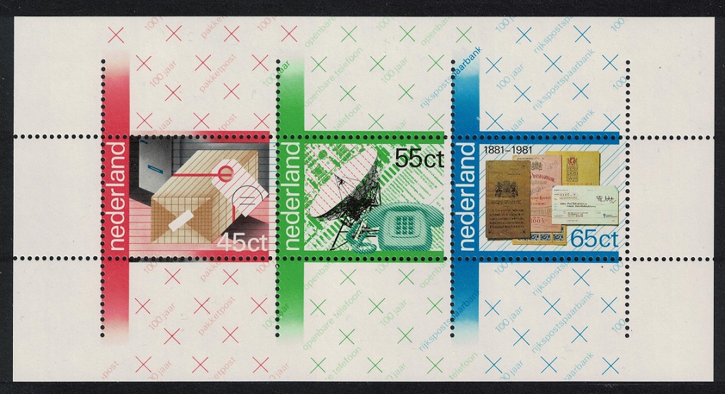 Netherlands PTT Centenaries MS 1981 MNH SG#MS1360 MI#Block 22