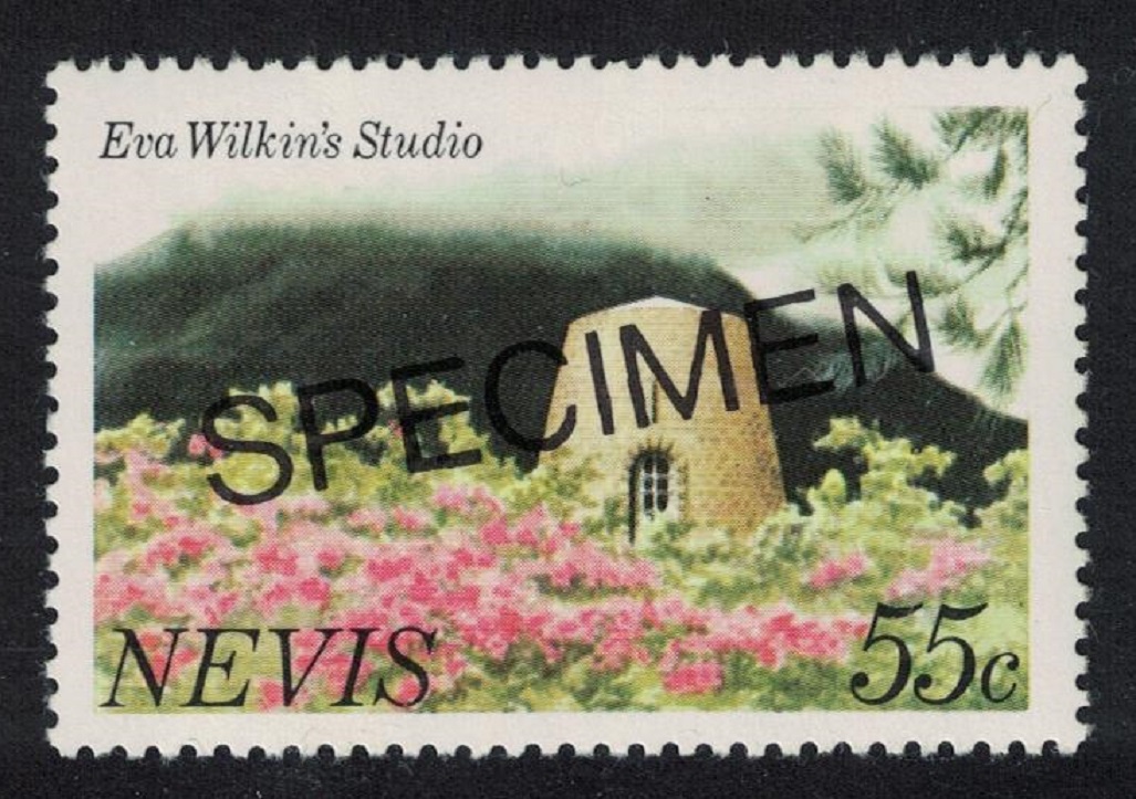 Nevis Eva Wilkin&#39;s Studio SPECIMEN 1981 MNH SG#67a MI#55 I