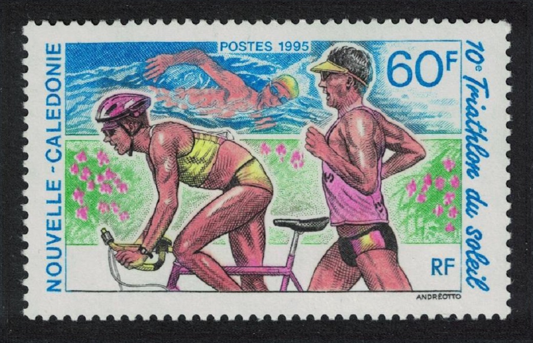 New Caledonia Cycling Swimming Running Triathlon 1995 MNH SG#1035