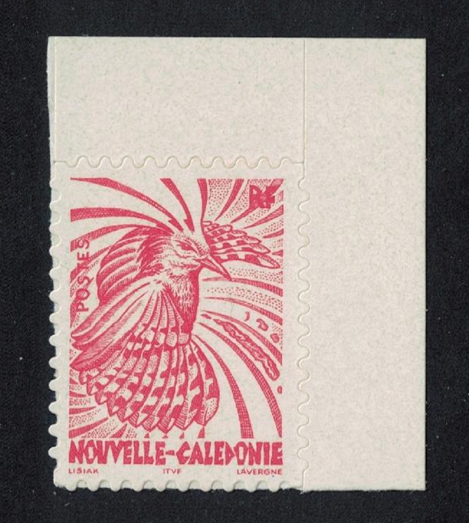 New Caledonia Kagu Bird with no value expressed Self-adhesive Corner 1998 MNH SG#1128