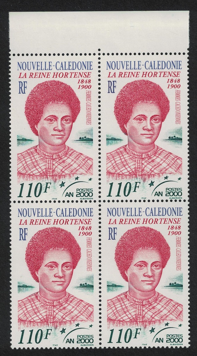 New Caledonia Queen Hortense 110f Block of 4 2000 MNH SG#1218 MI#1218