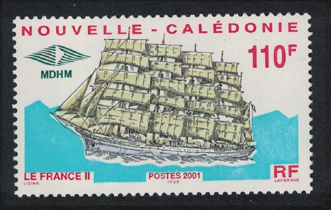 New Caledonia Reconstruction of &#39;France II&#39; Ship 2001 MNH SG#1228