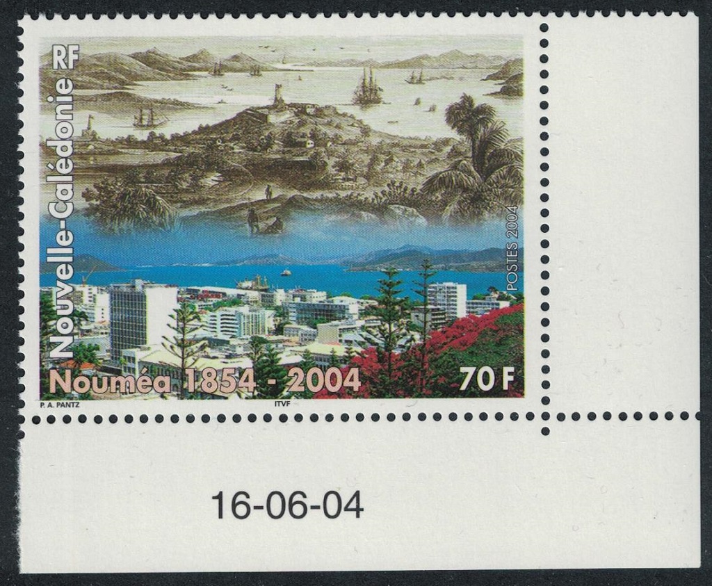 New Caledonia 150th Anniversary of Noumea 70f Corner Date 2004 MNH SG#1325 MI#1337