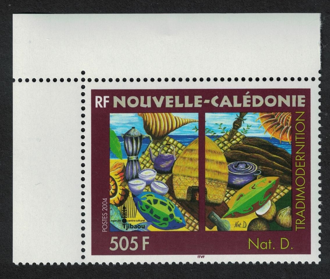 New Caledonia &#39;Tradimodernition&#39; Painting by Nat D. Corner 2004 MNH SG#1338 MI#1349