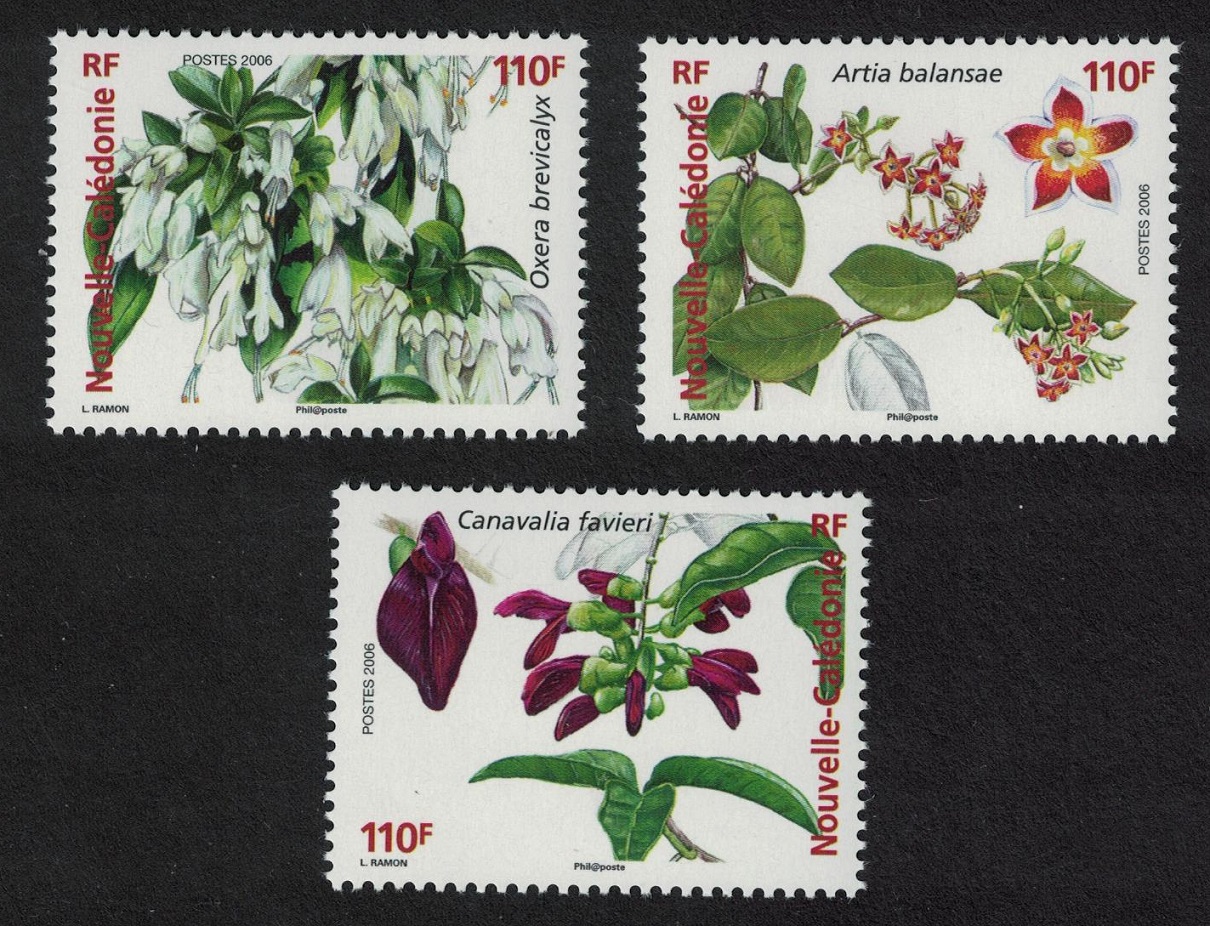 New Caledonia Flowers Ornamental Vines 3v 2006 MNH SG#1382-1384 MI#1392-1394