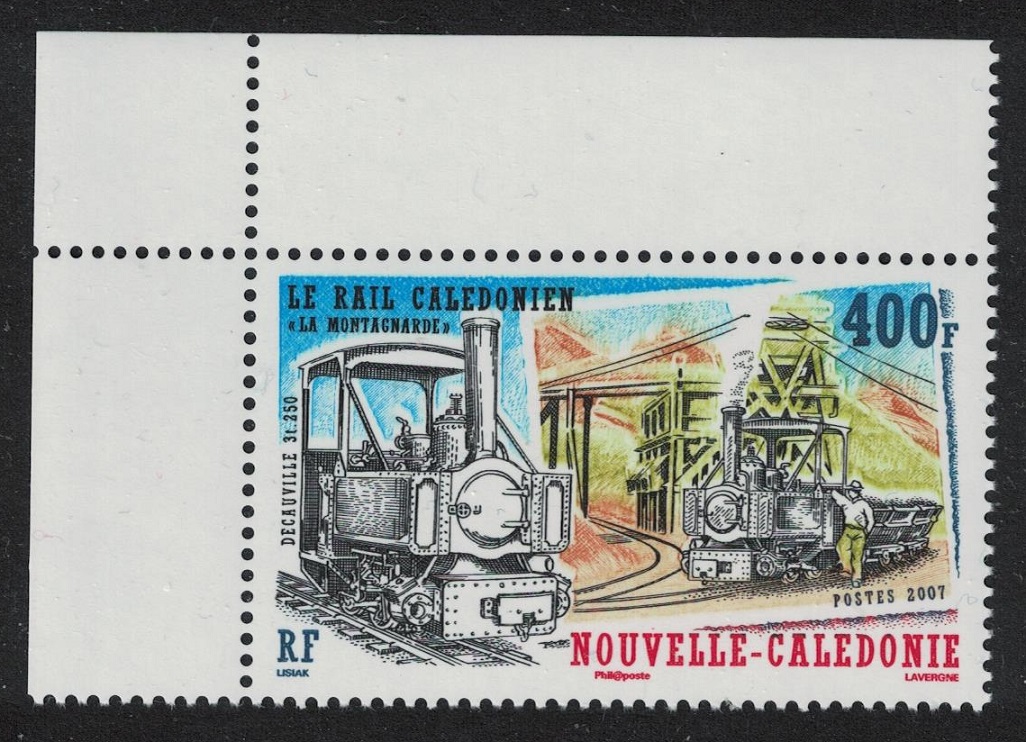 New Caledonia &#39;La Montagnarde&#39; Locomotive Railways Trains Corner 2007 MNH SG#1434 MI#1444