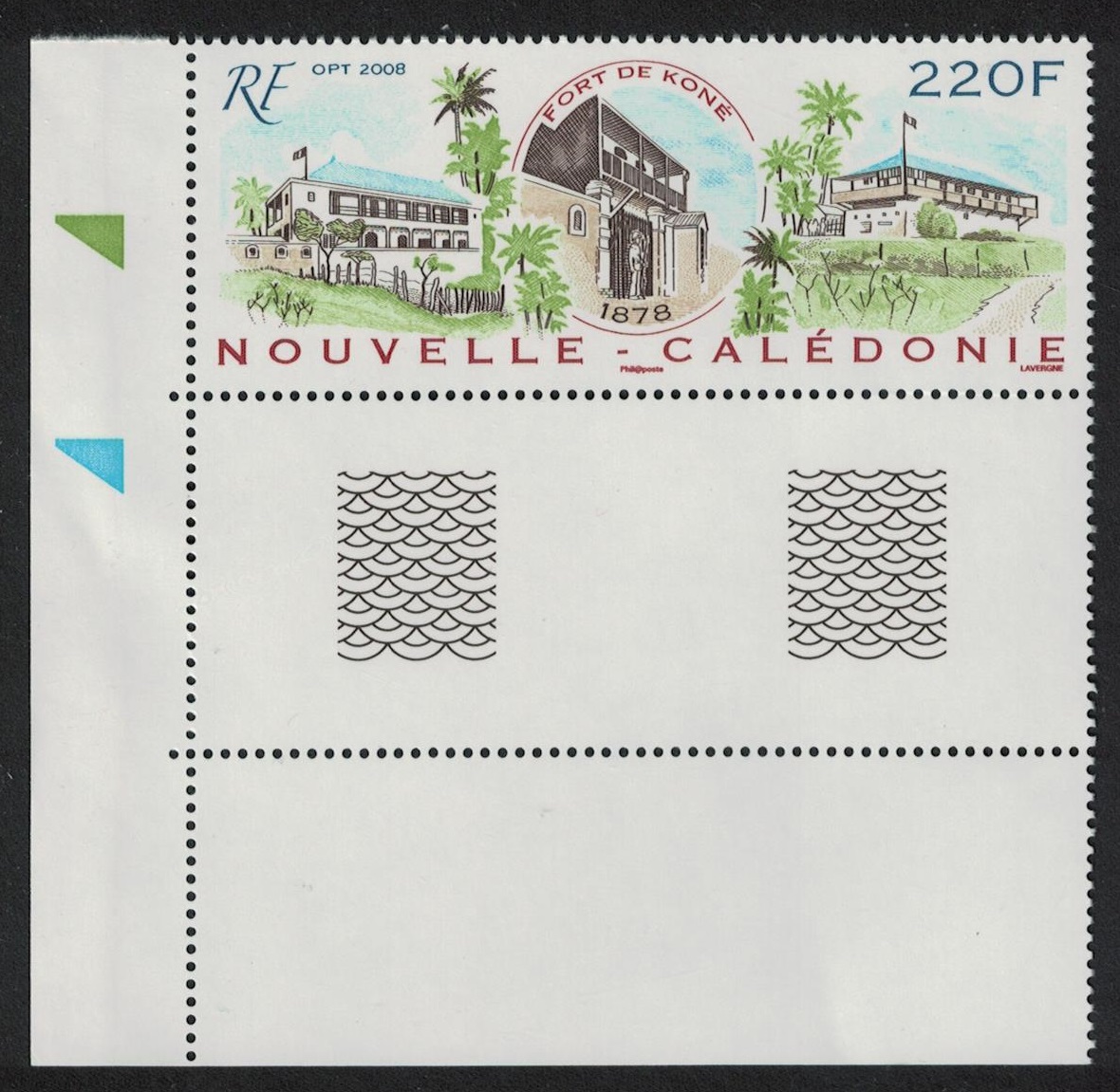 New Caledonia 130th Anniversary of Fort de Kone Corner Triangles 2008 MNH SG#1453 MI#1476