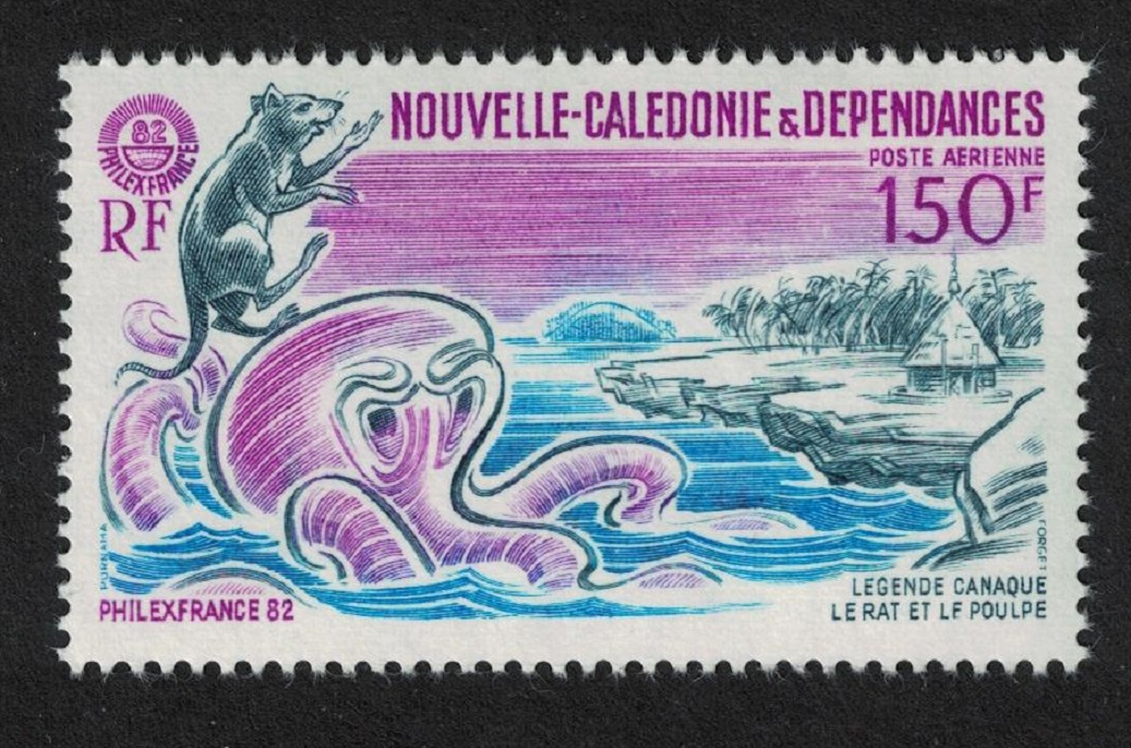 New Caledonia The Rat and the Octopus Canaque legend 1982 MNH SG#676