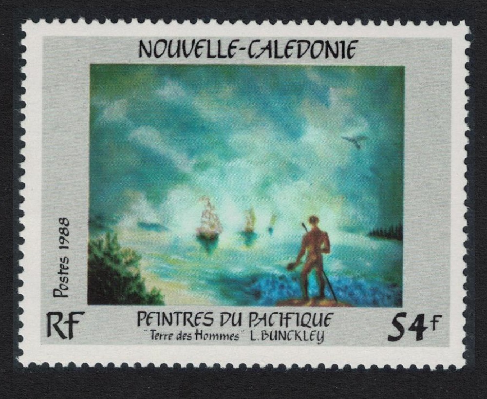 New Caledonia &#39;Terre des Hommes&#39; Painting by L. Bunckley 1988 MNH SG#852