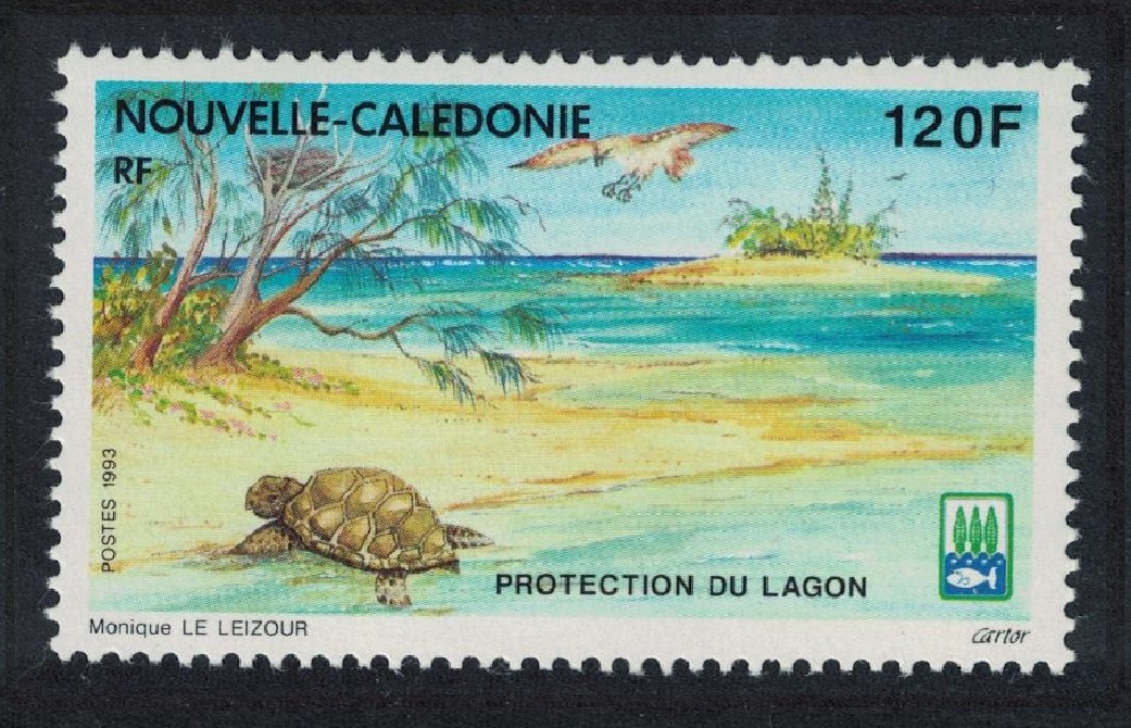 New Caledonia Turtle Bird Lagoon Protection 1993 MNH SG#958