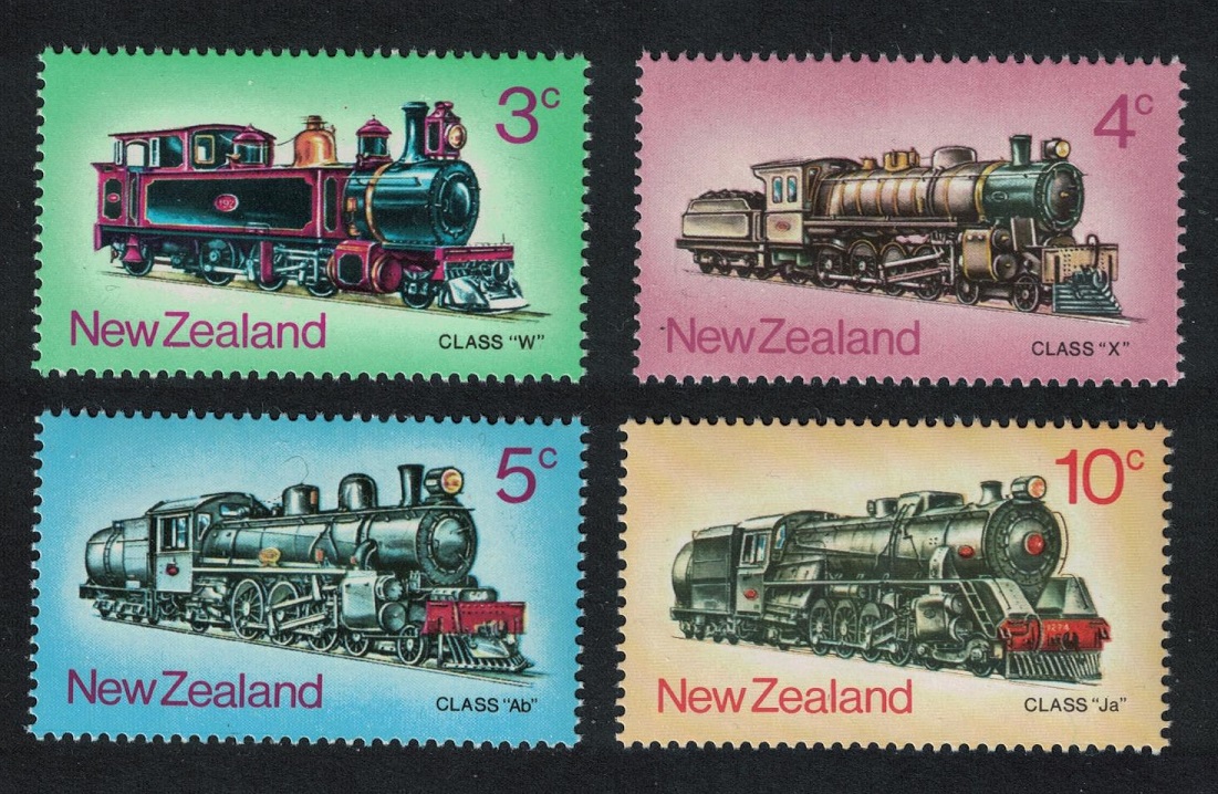 New Zealand Steam Locomotives Trains 4v 1973 MNH SG#1003-1006 Sc#517-520