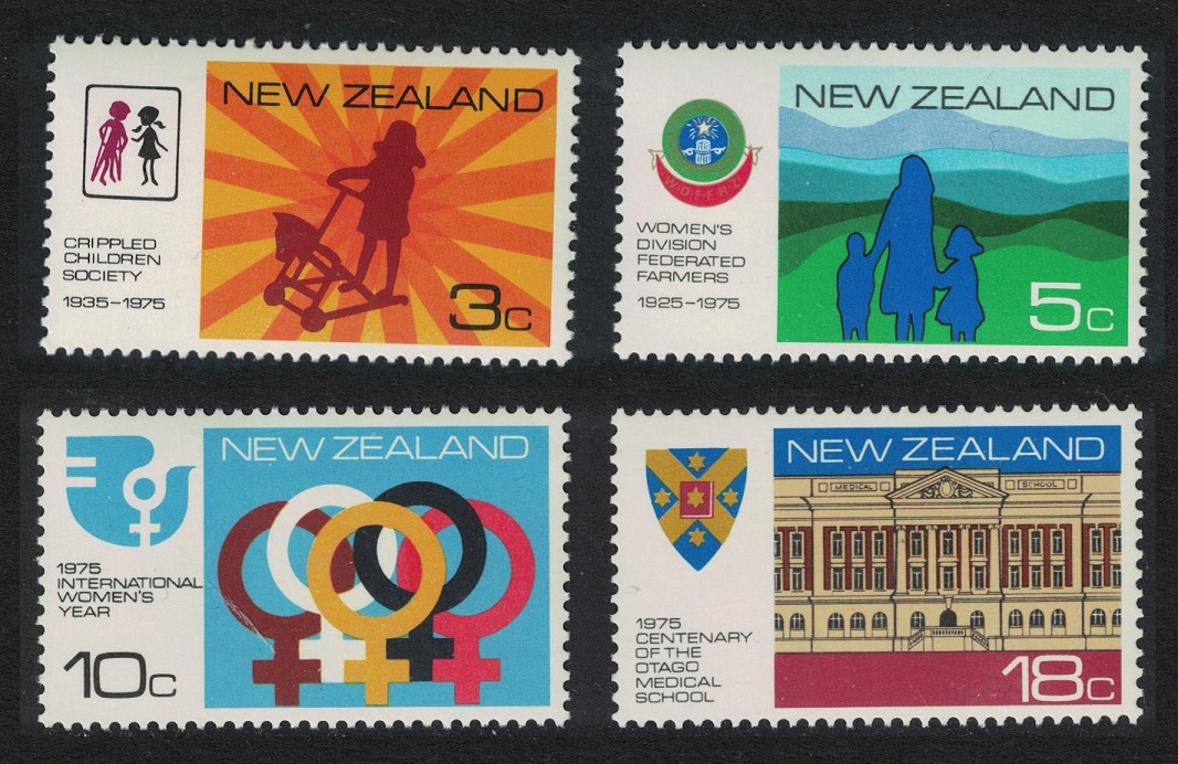 New Zealand Anniversaries and Events 4v 1975 MNH SG#1065-1068