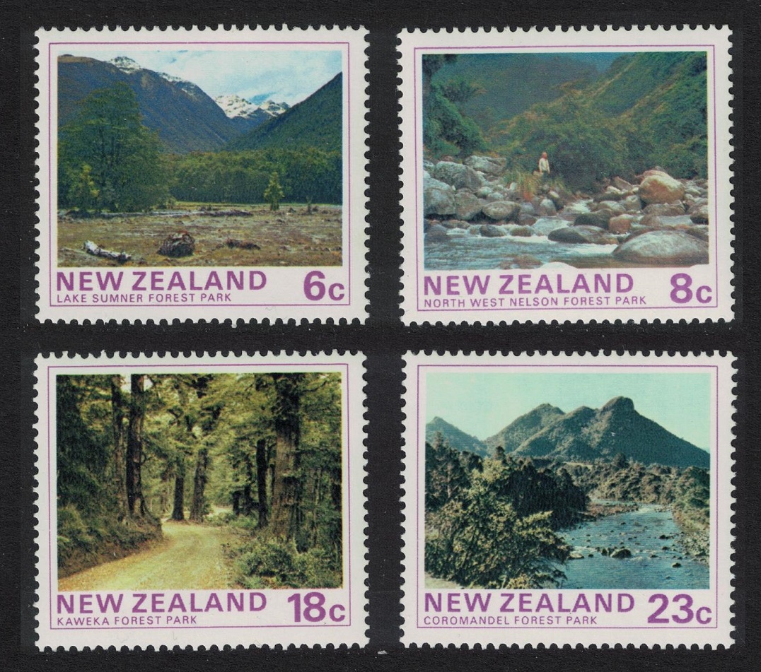 New Zealand Forest Park Scenes 4v 1975 MNH SG#1075-1078