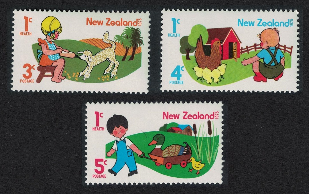 New Zealand Health Stamps 3v 1975 MNH SG#1079-1081