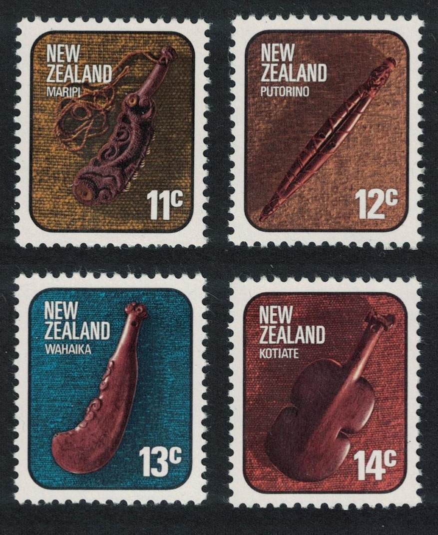 New Zealand Maori Artefacts 4v 1975 MNH SG#1095-1098