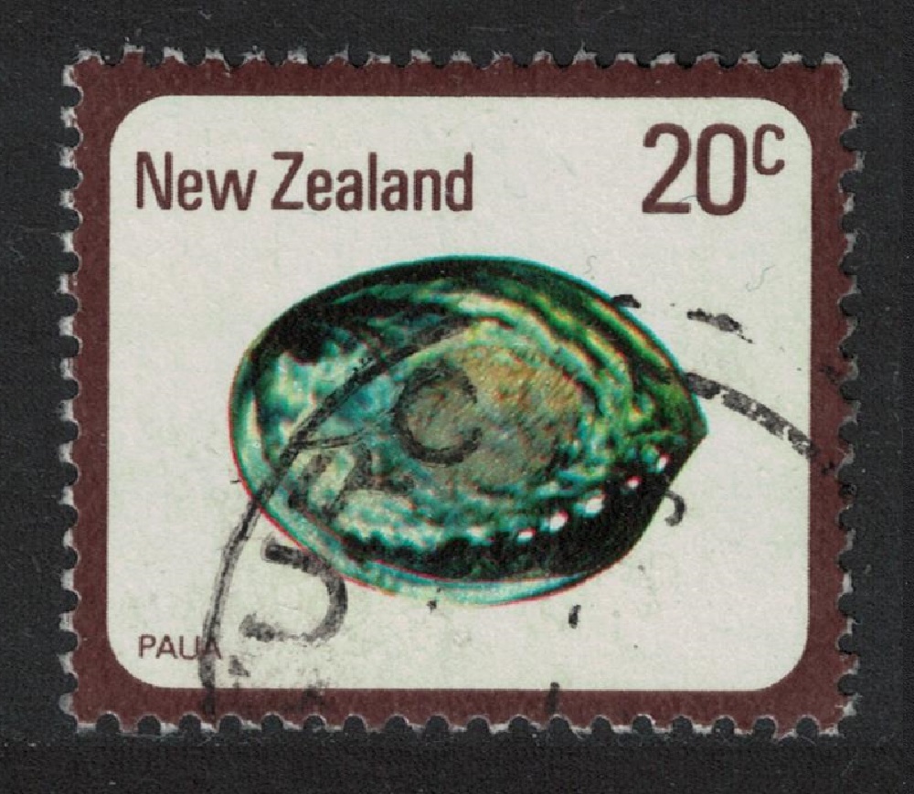 New Zealand Rainbow Abalone Shell 20c 1975 Canc SG#1099