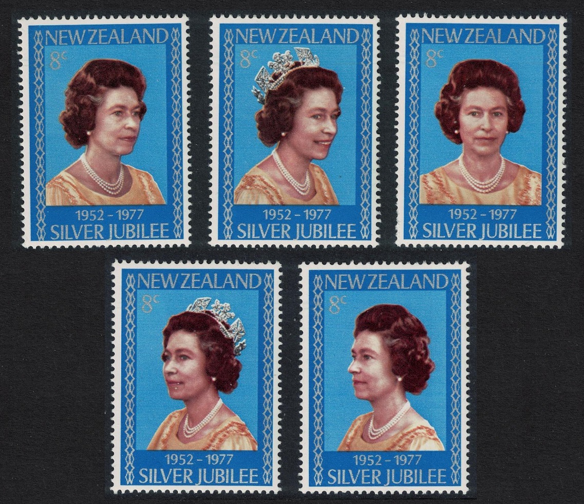 New Zealand Queen Elizabeth II Silver Jubilee 5v 1977 MNH SG#1137