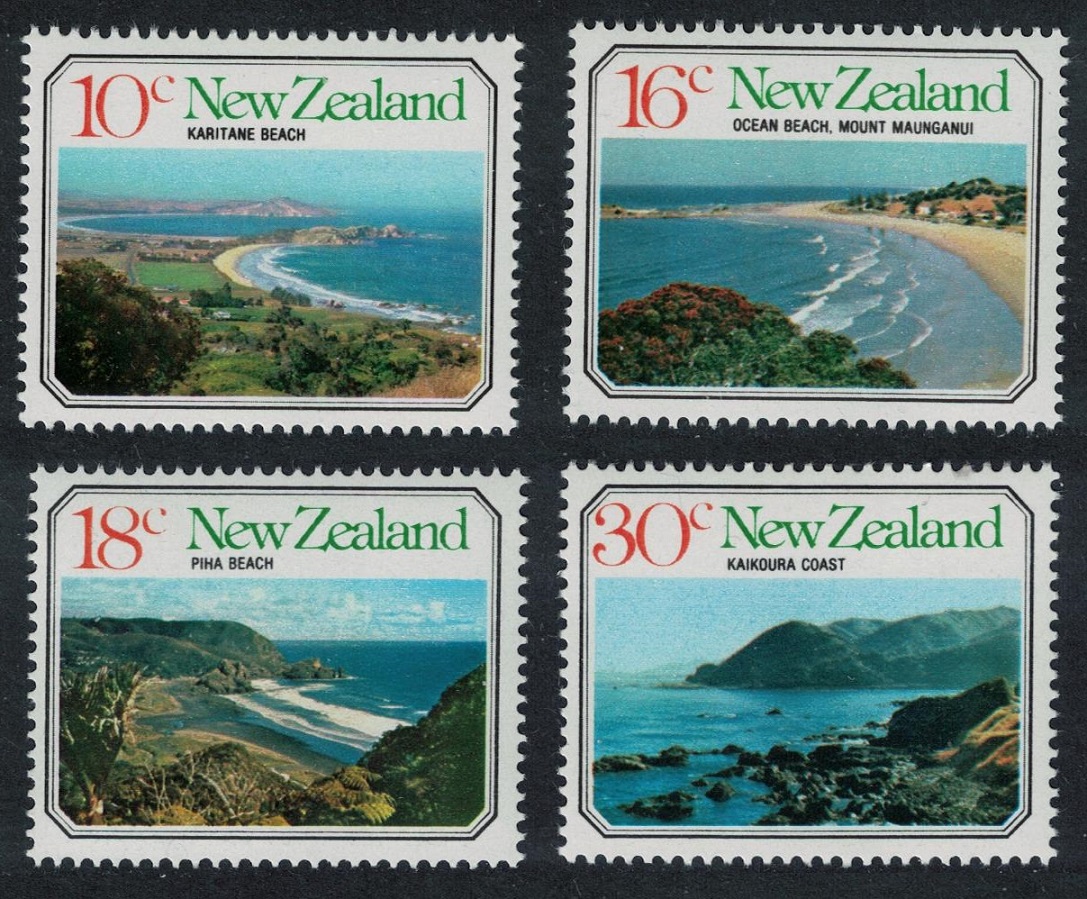 New Zealand Seascapes 4v 1977 MNH SG#1145-1148