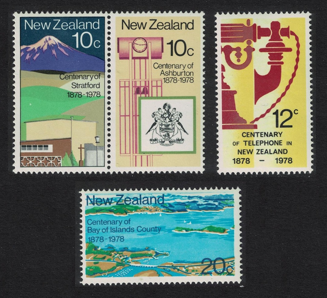 New Zealand Centenaries 4v 1978 MNH SG#1160-1163