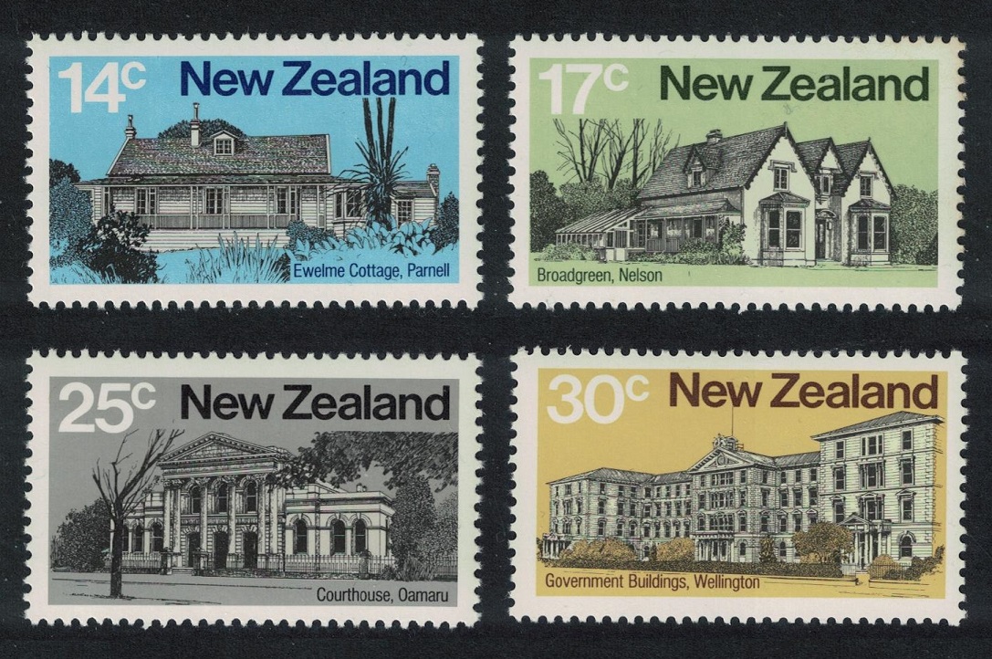 New Zealand Architecture 2nd series 4v 1980 MNH SG#1217-1220