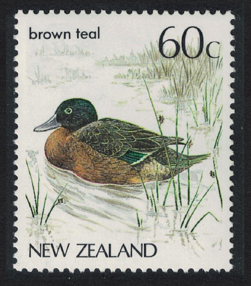 New Zealand Brown Teal Bird 1986 MNH SG#1291