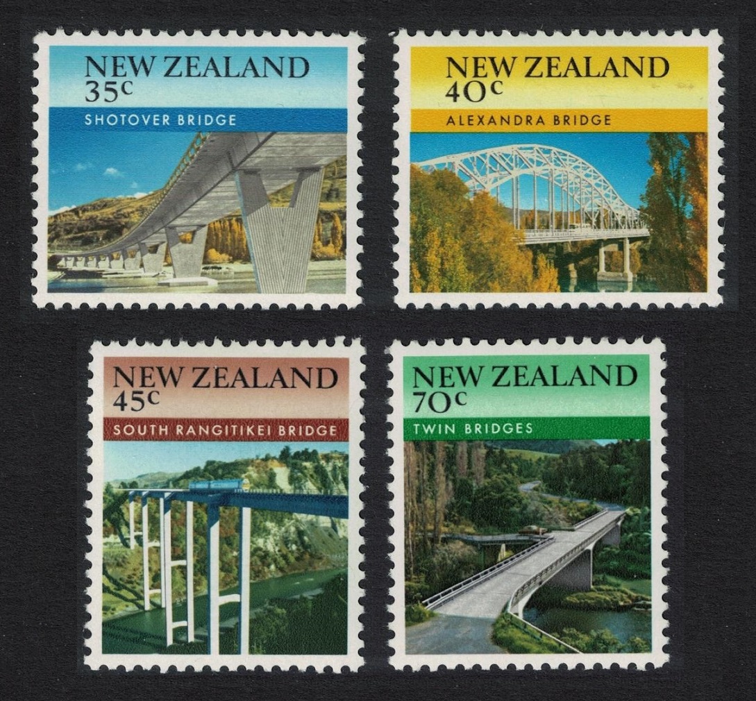 New Zealand Bridges 4v 1985 MNH SG#1366-1369