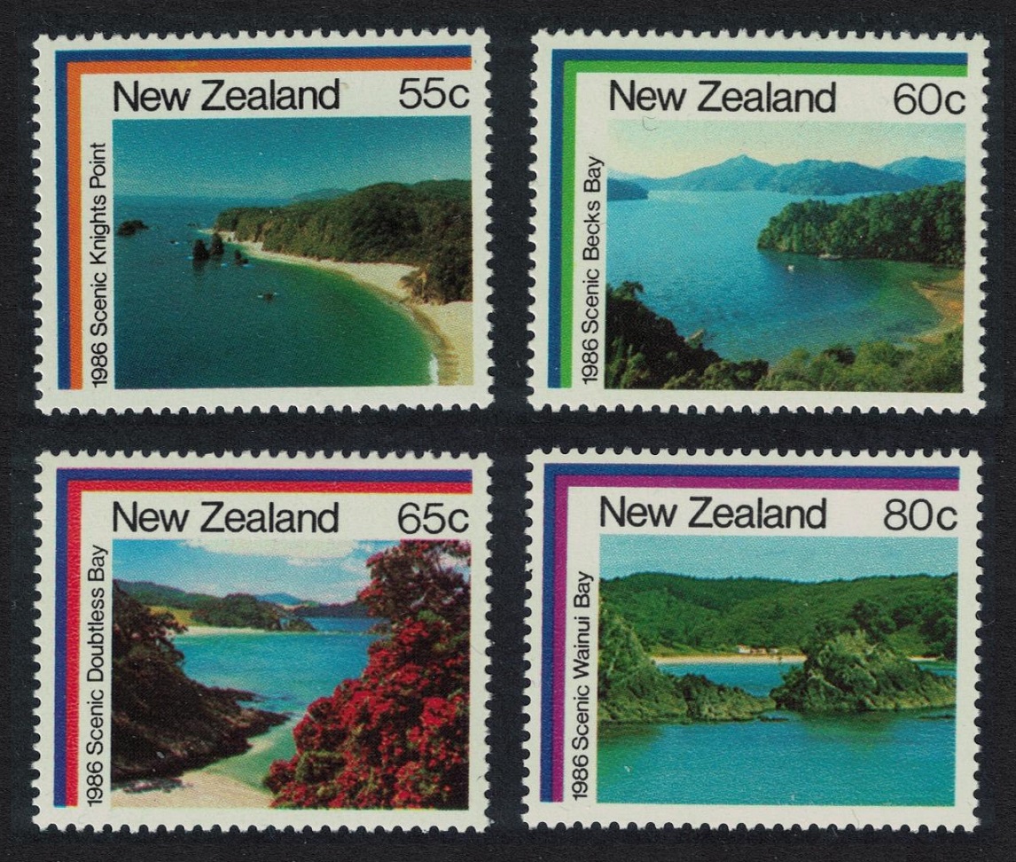 New Zealand Coastal Scenery 4v 1986 MNH SG#1395-1398