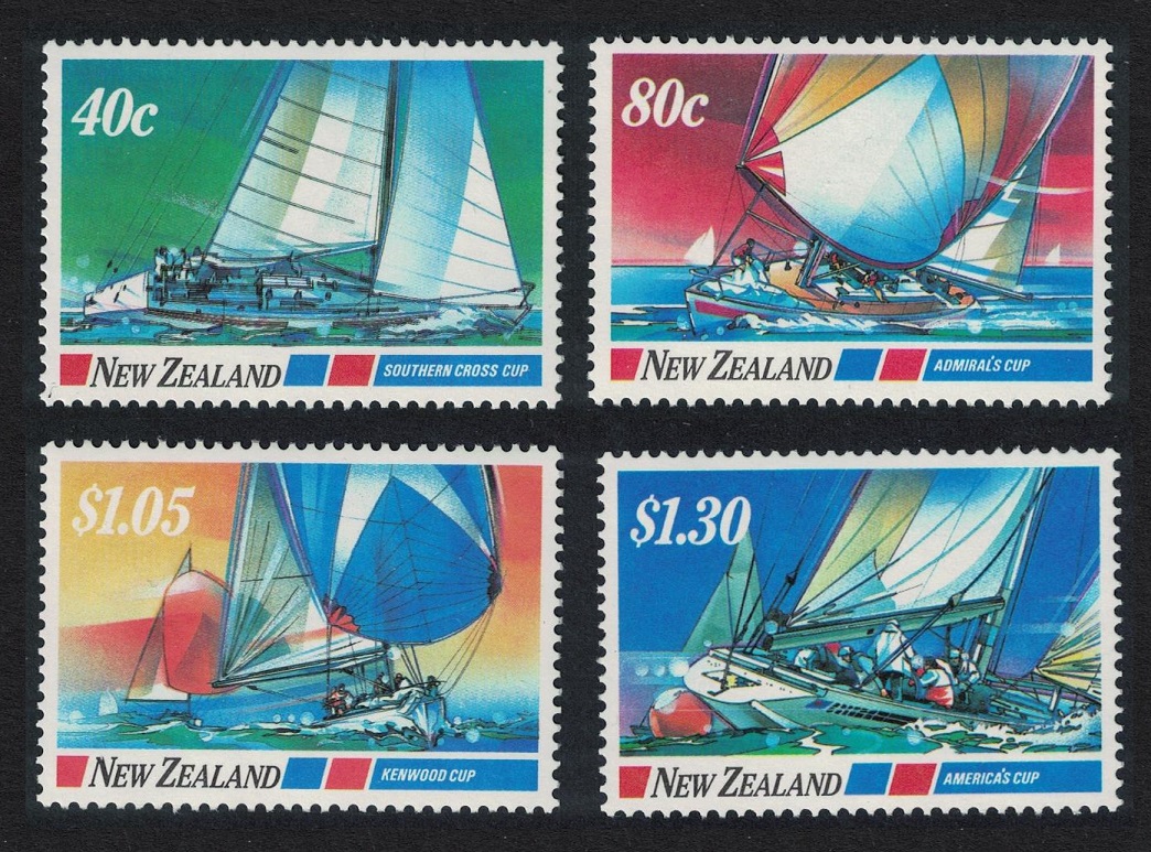 New Zealand Yachting 4v 1987 MNH SG#1417-1420