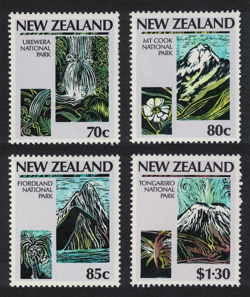 New Zealand National Parks Movement 4v 1987 MNH SG#1428-1431 Sc#876-879