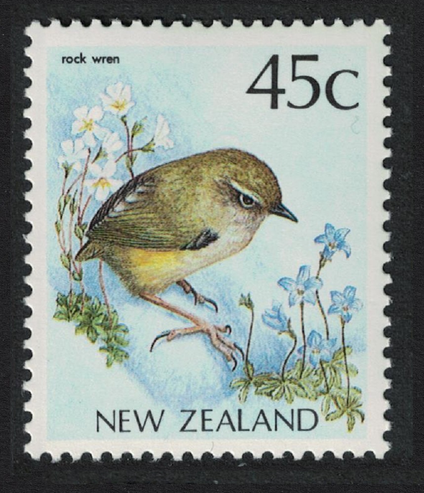 New Zealand Rock Wren Bird 1991 MNH SG#1463b