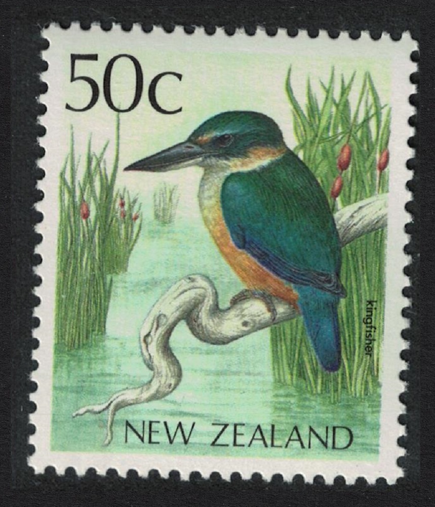 New Zealand Sacred Kingfisher Bird 1988 MNH SG#1464